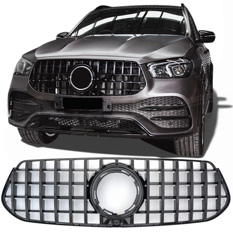 Maska Chladiče (atrapa) Mercedes W167 Gle 23- Panamerická Amg Gt Černá V167 Facelift