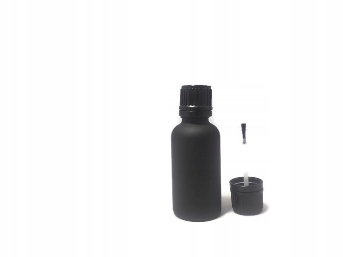 

Butelka szklana 30ml czarna matowa z pędzelkiem cz