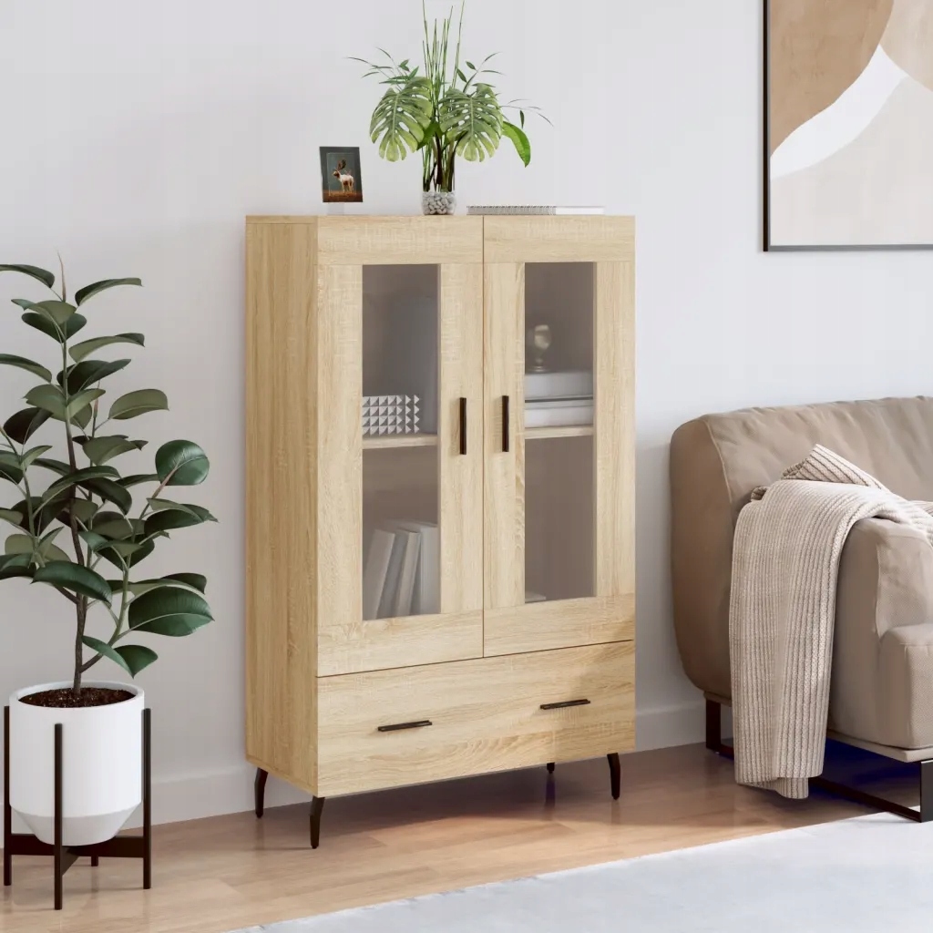 vidaXL Skříň highboard dub sonoma 69,5 x 31 x 115 cm kompozitní dřevo