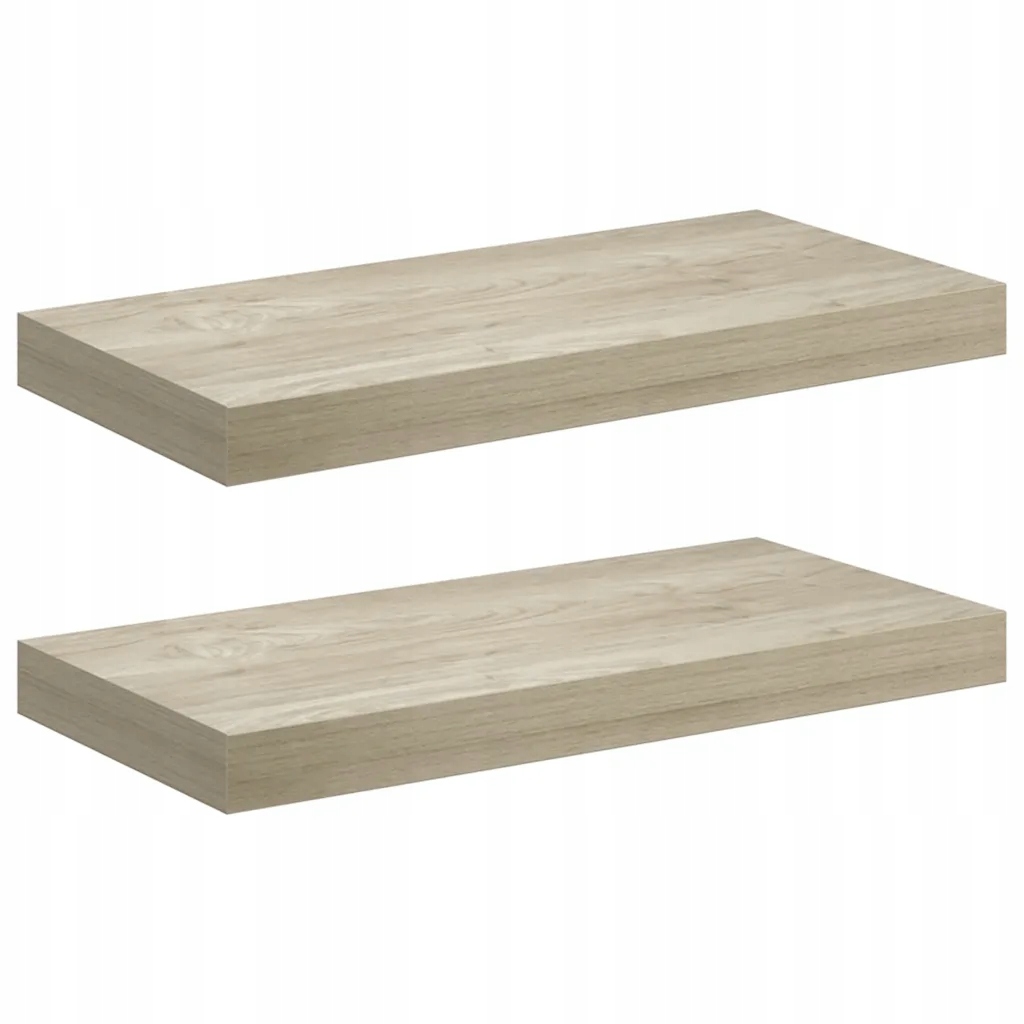 Sada 2 polic z dubového Mdf, kov 50x23x3,8 cm