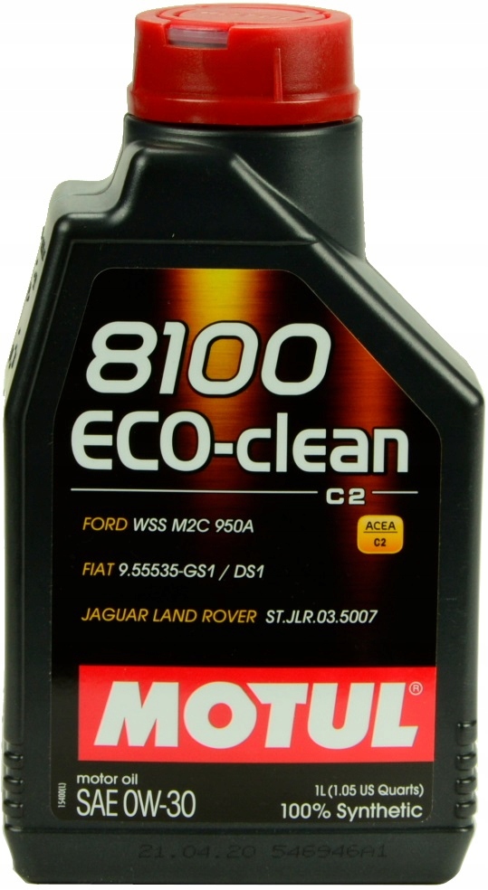 Olej silnikowy syntetyczny Motul 8100 Eco-clean C2 1l 0W-30