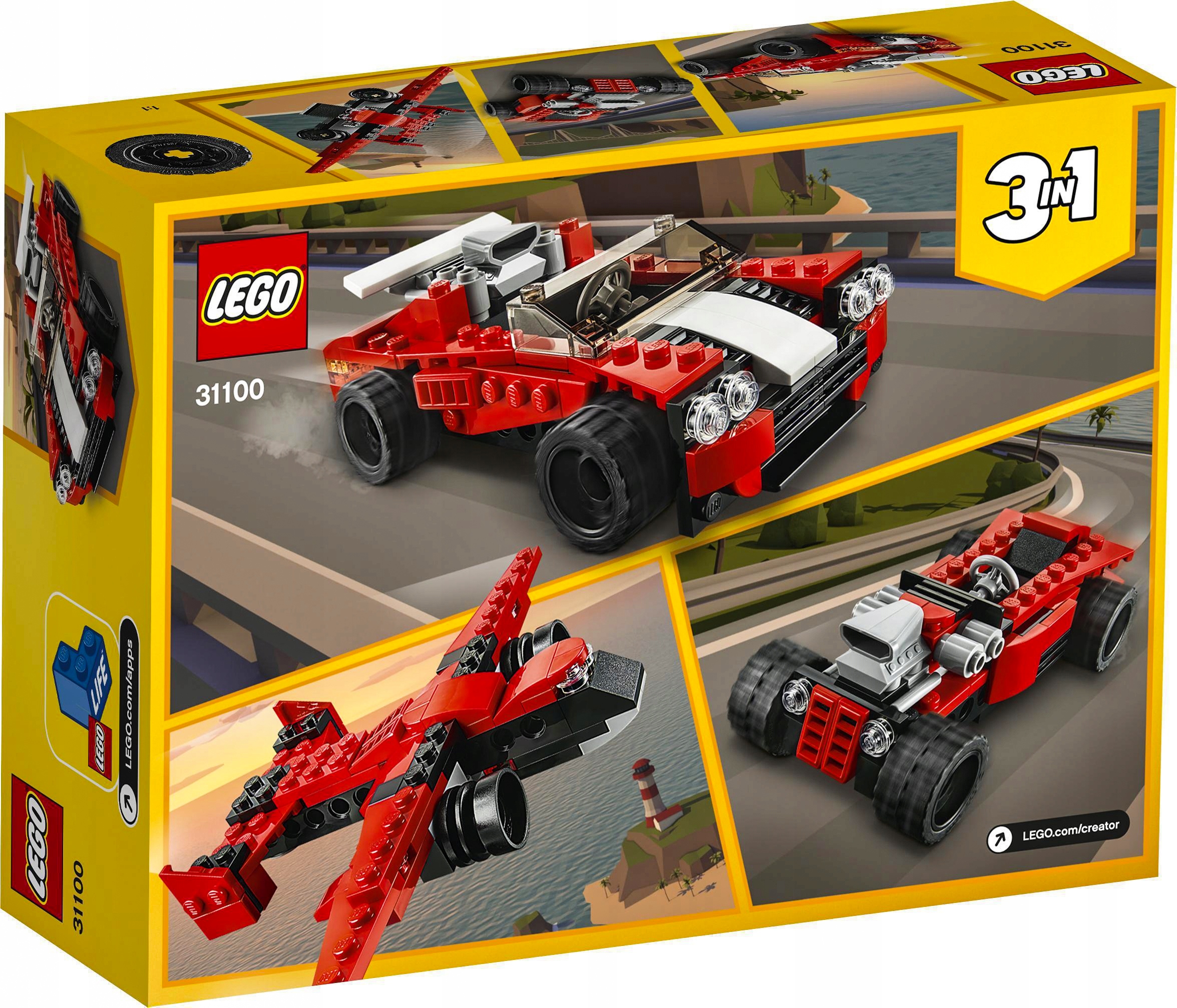 

Lego Creator 3W1 Samochód Sportowy