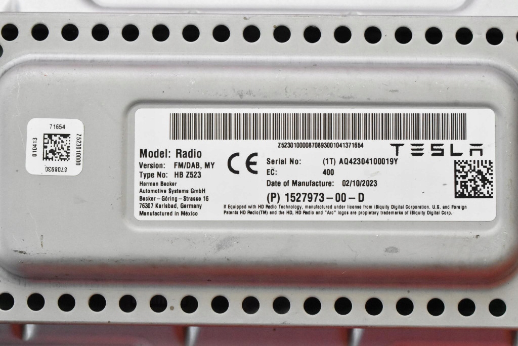 control unit module RADIA 1527973-00-D TESLA MODEL Y 20