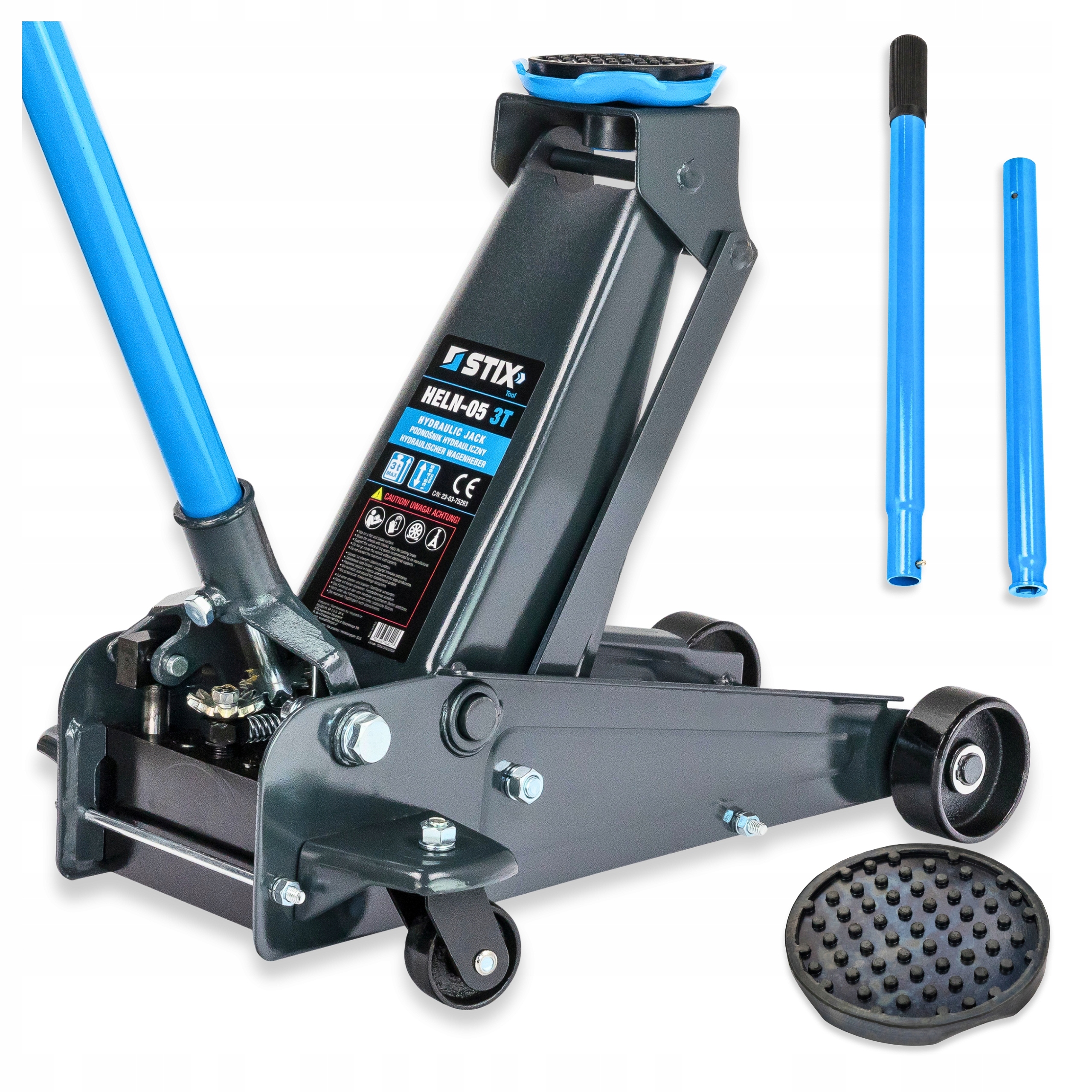 3T Autozdvihák Hever Hydraulický Zvedák 130-480MM HELN-05 Stix