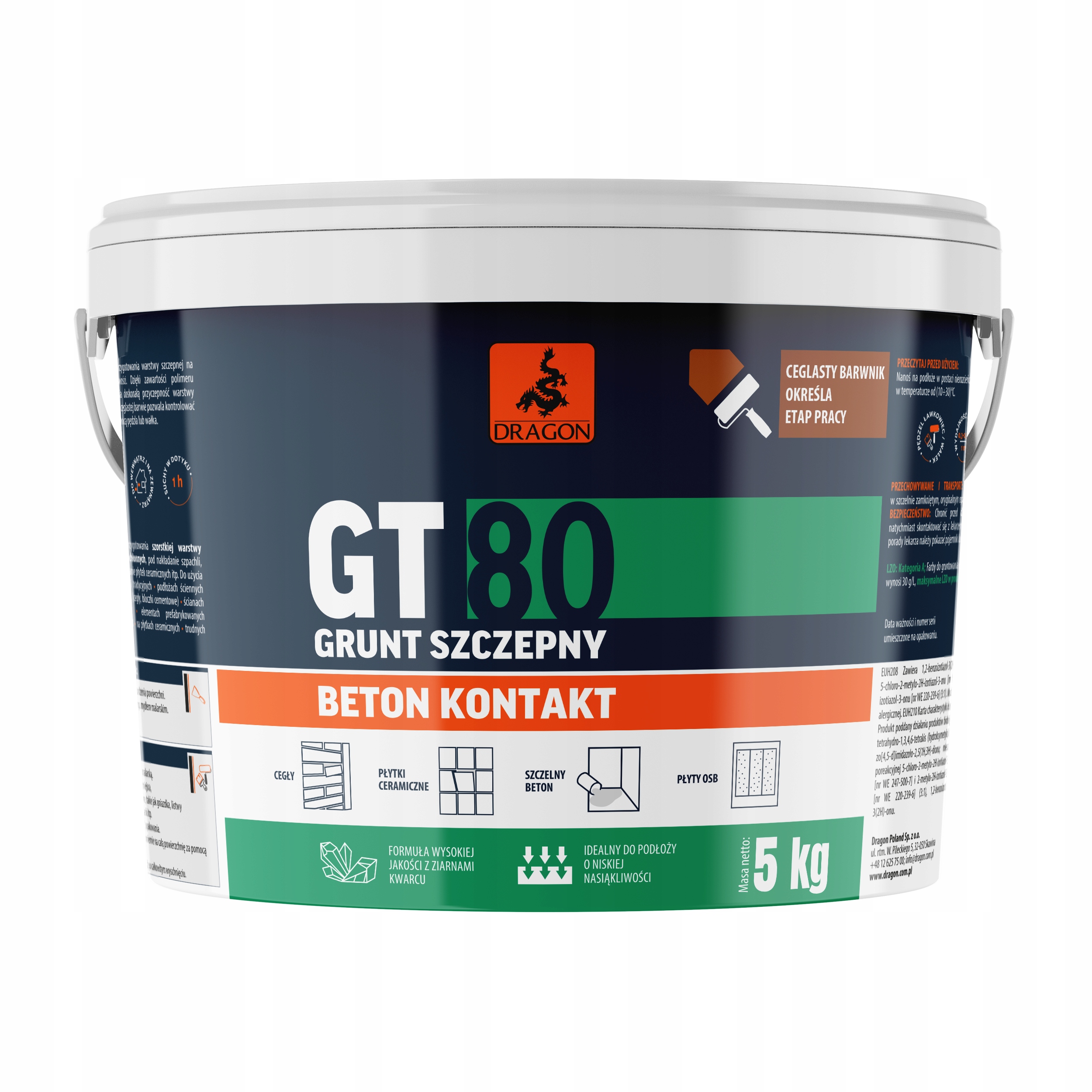 DRAGON GRUNT SZCZEPNY BETON KONTAKT GT80 5kg