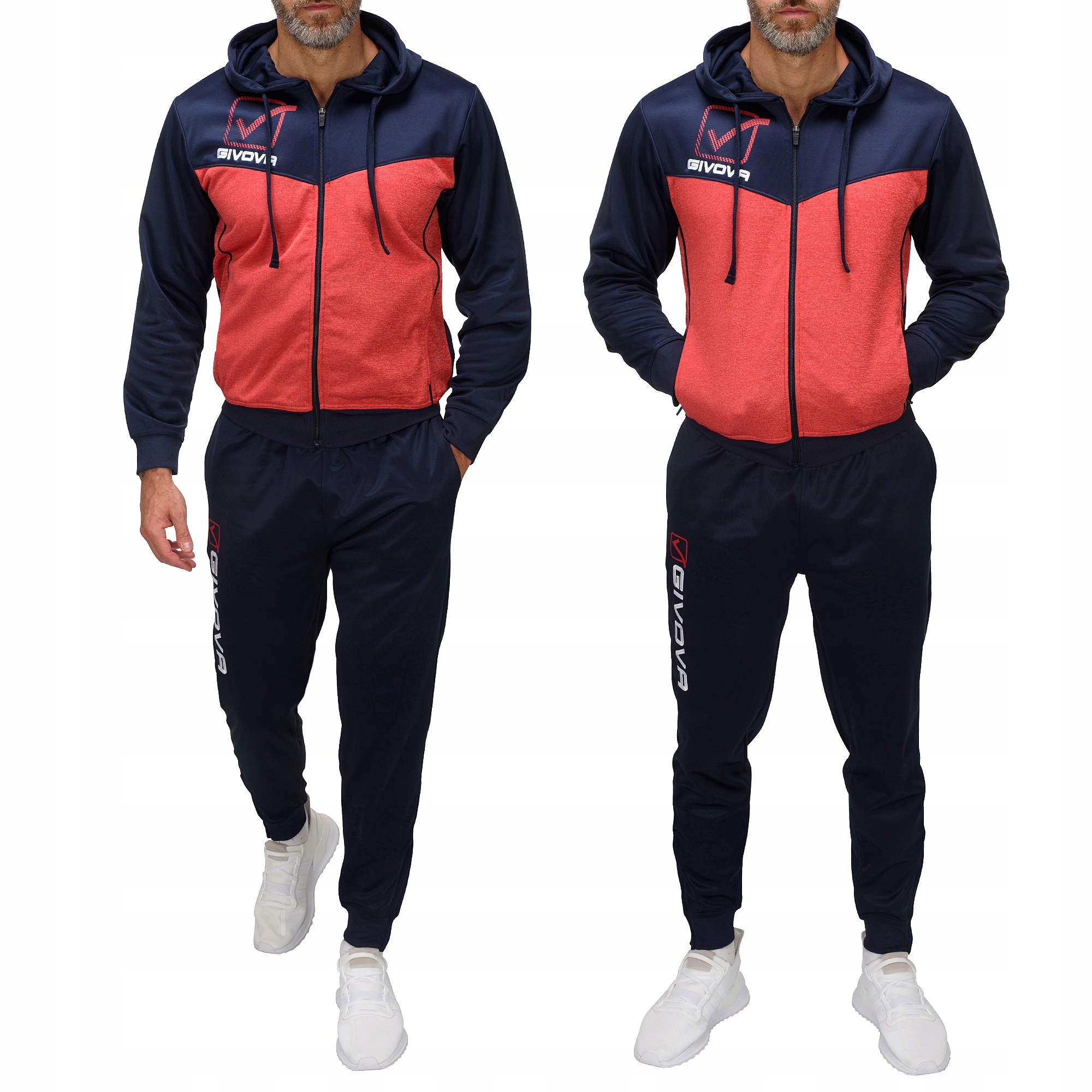 TR018P-31 r. XL Givova Visa Melange Męski Komplet Dresowy Sportowy Premium