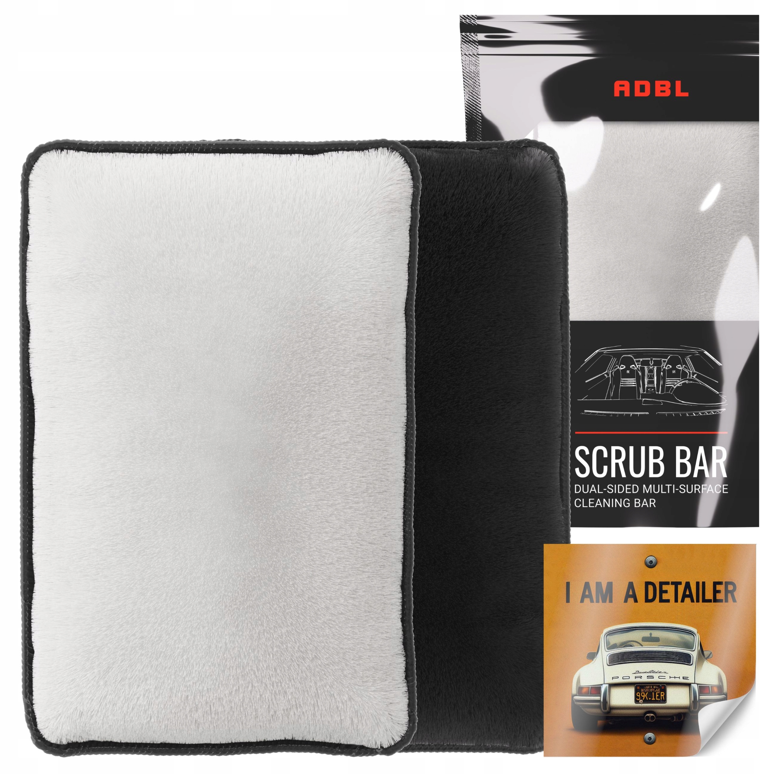Uniwersalna Kostka Do Czyszczenia Plastików Tapicerki Skóry Adbl Scrub Pad