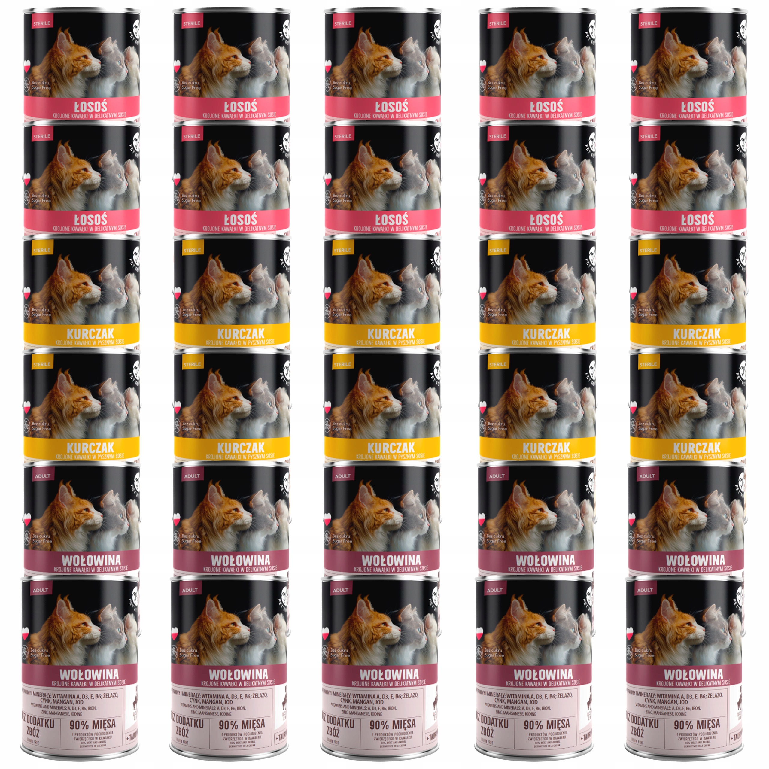 Pet Republic krmivo pro kočky pro kočky mix chutí 30 x 400 g