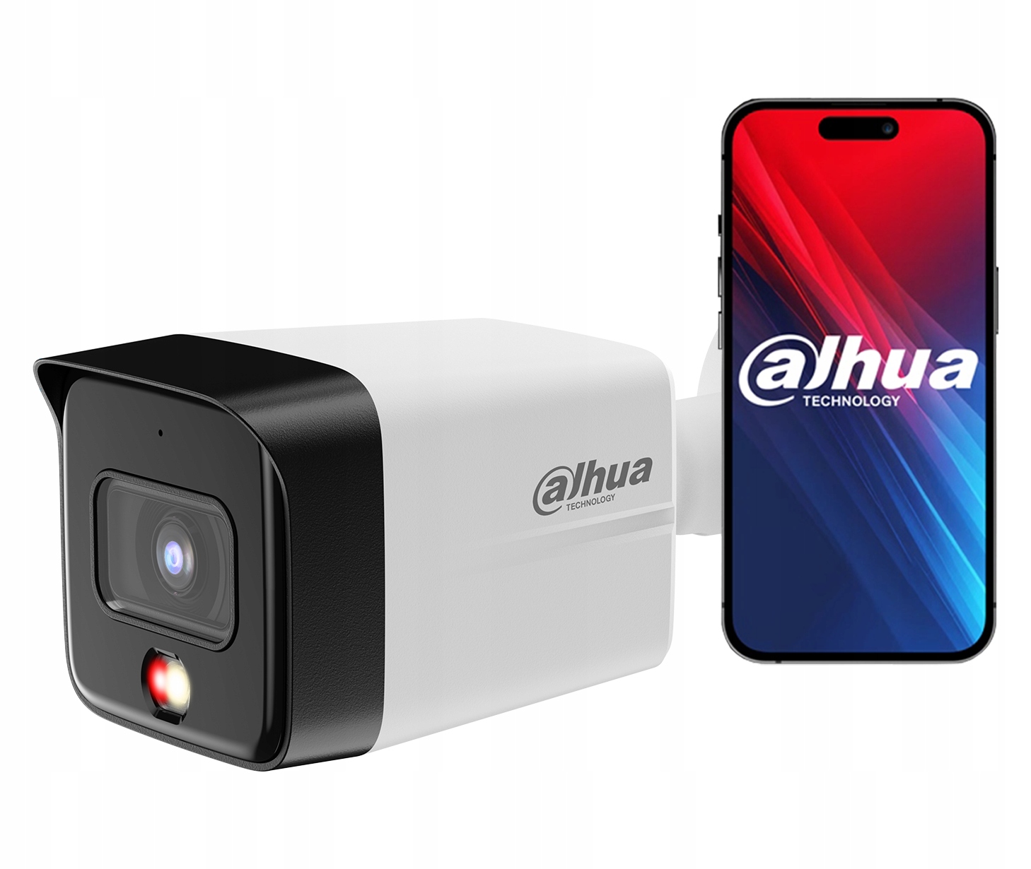 Vonkajšia tubusová Ip kamera 8Mpx 4K Dahua Detekcia zvuku Smart Dual Light