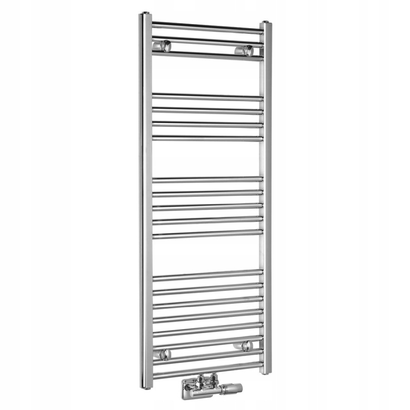 Aqualine Alya kúpeľňový radiátor 500x1188 mm, stredové pripojenie, chróm