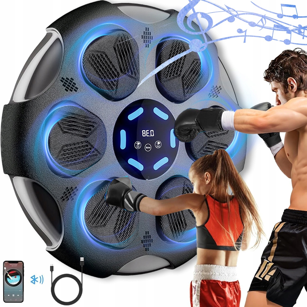 Music Boxing Machine Boxovací Stěna Hudební Štít Bluetooth 9 Režimů