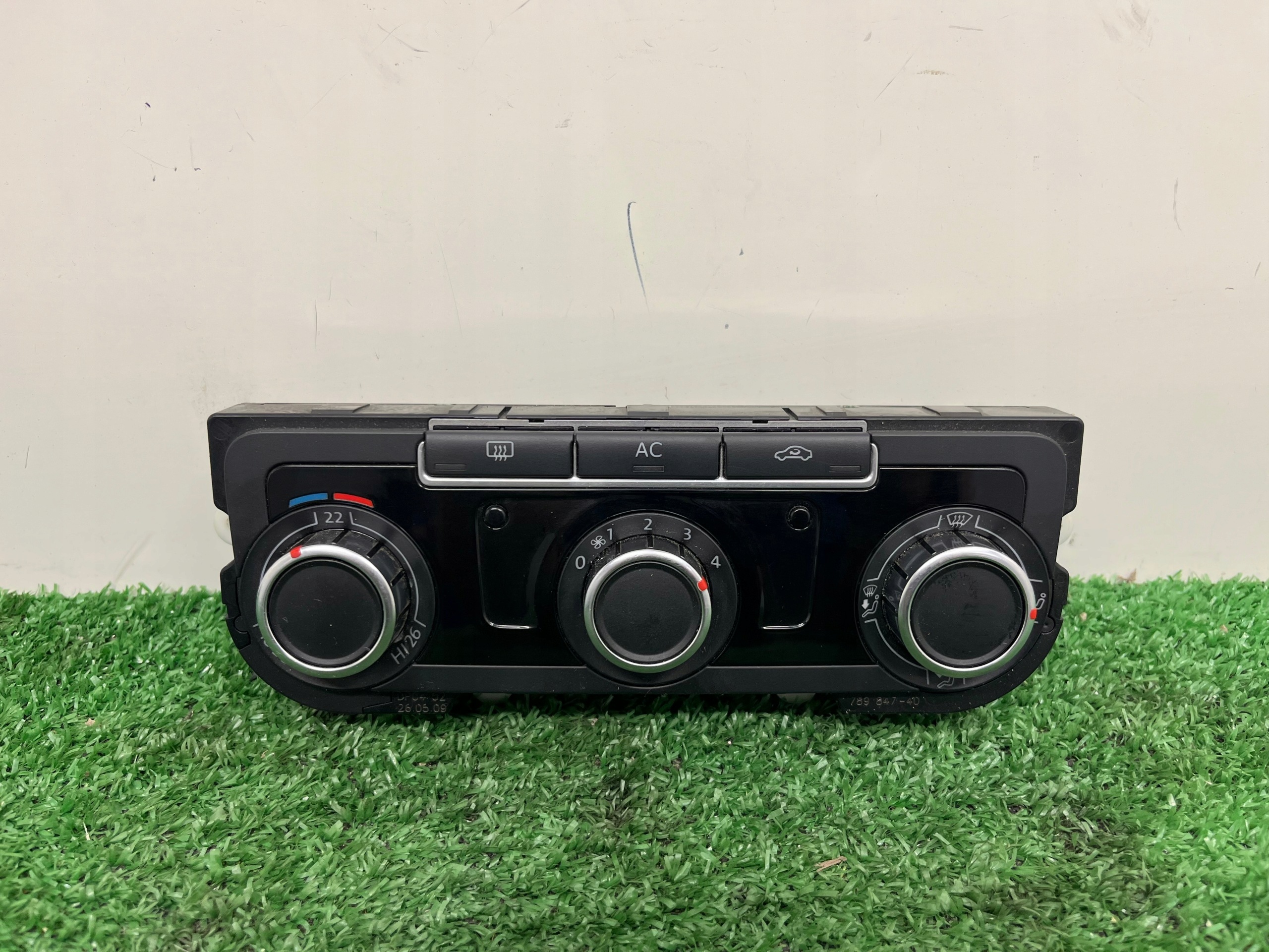 control panel air conditioning devices VOLKSWAGEN GOLF 5 plus 3C8907336H
