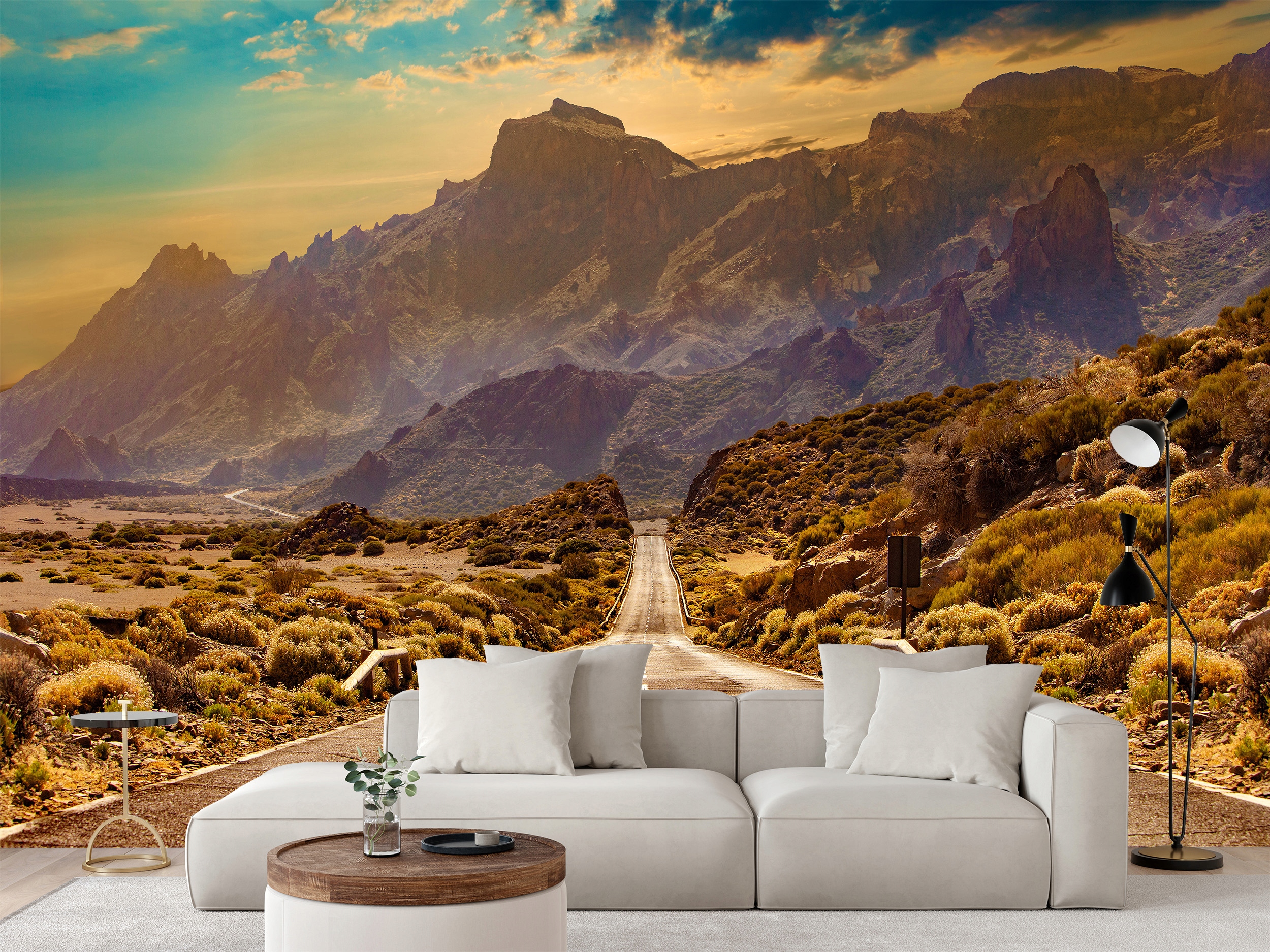 Fototapeta Cesta Přes Llano De Ucanca Na Tenerife 520 x 318 cm
