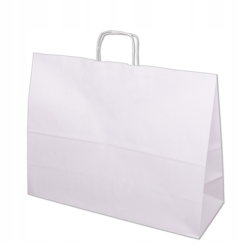 

Torba Papierowa Biała 500x180x390mm 10szt Torebki