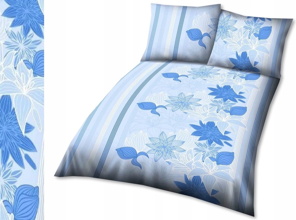 Hotelové Povlečení 140x200 cm Povlečení 70x80 Bavlna 100% vzor: Lilie nebeská
