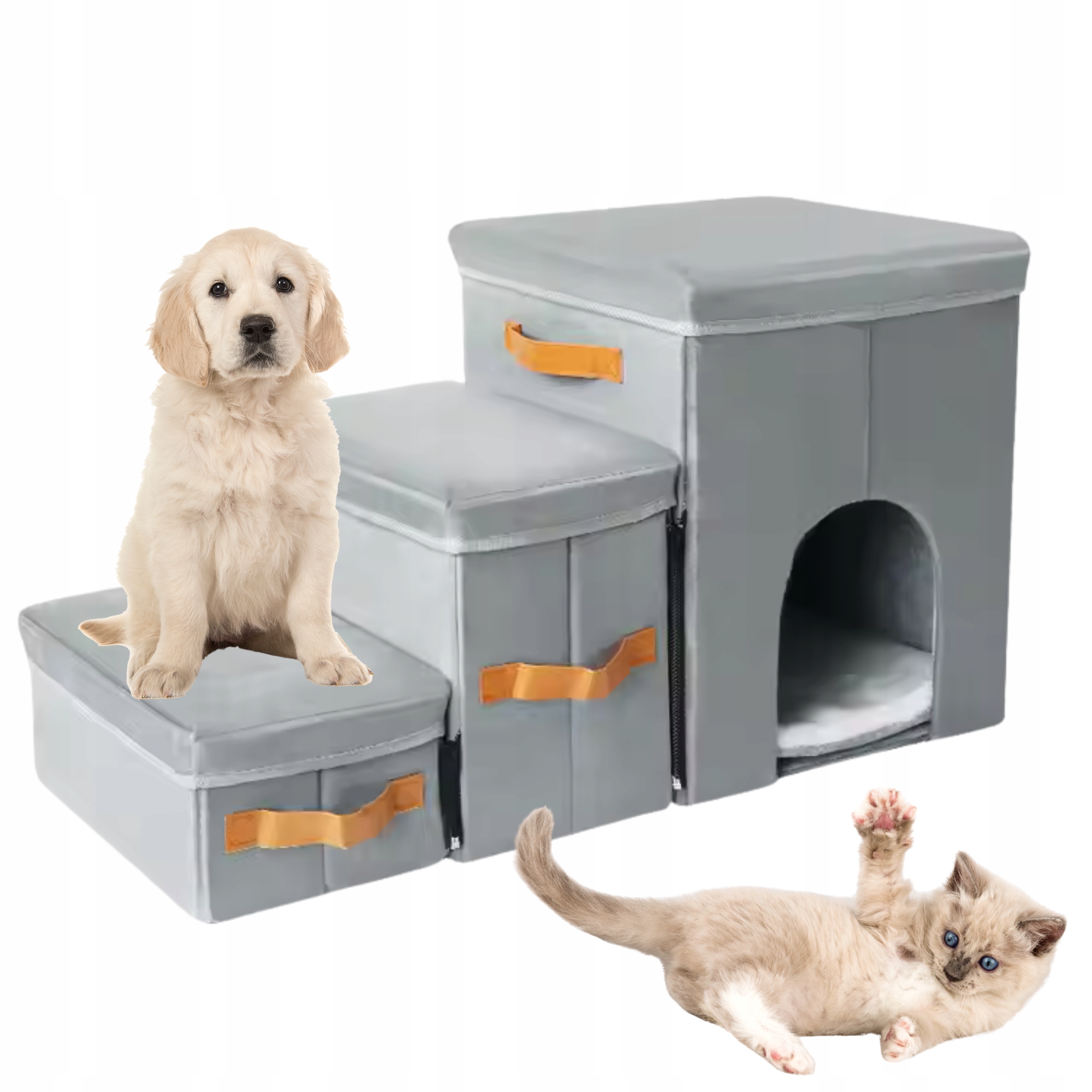 Schody Schodki Dla Psa Rampa 3 Stopnie Schowek Podest Stabline Składane