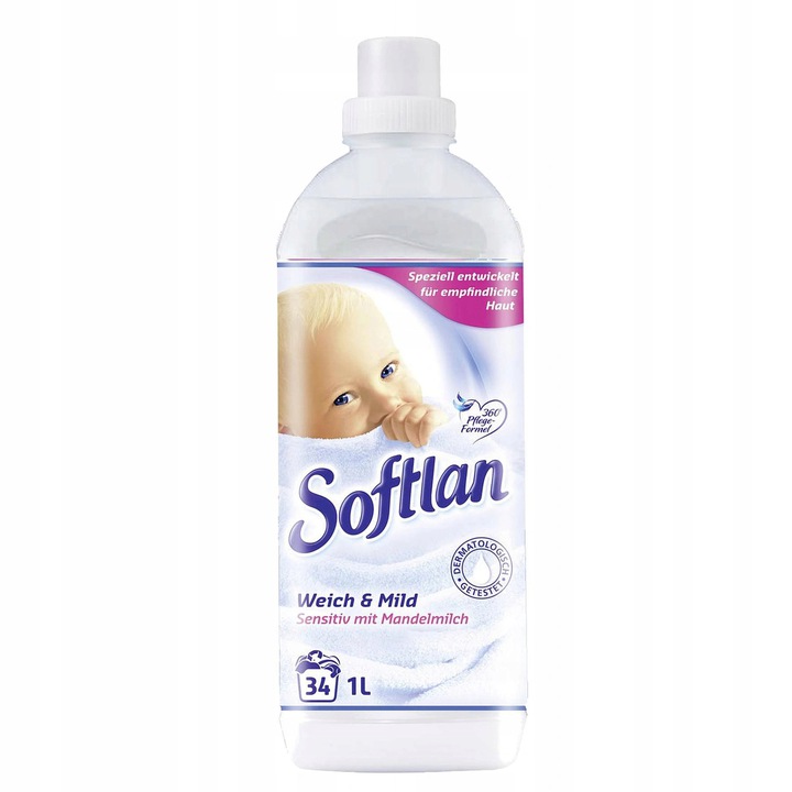 

Softlan Sensitivie biały płyn do płukania De 1L