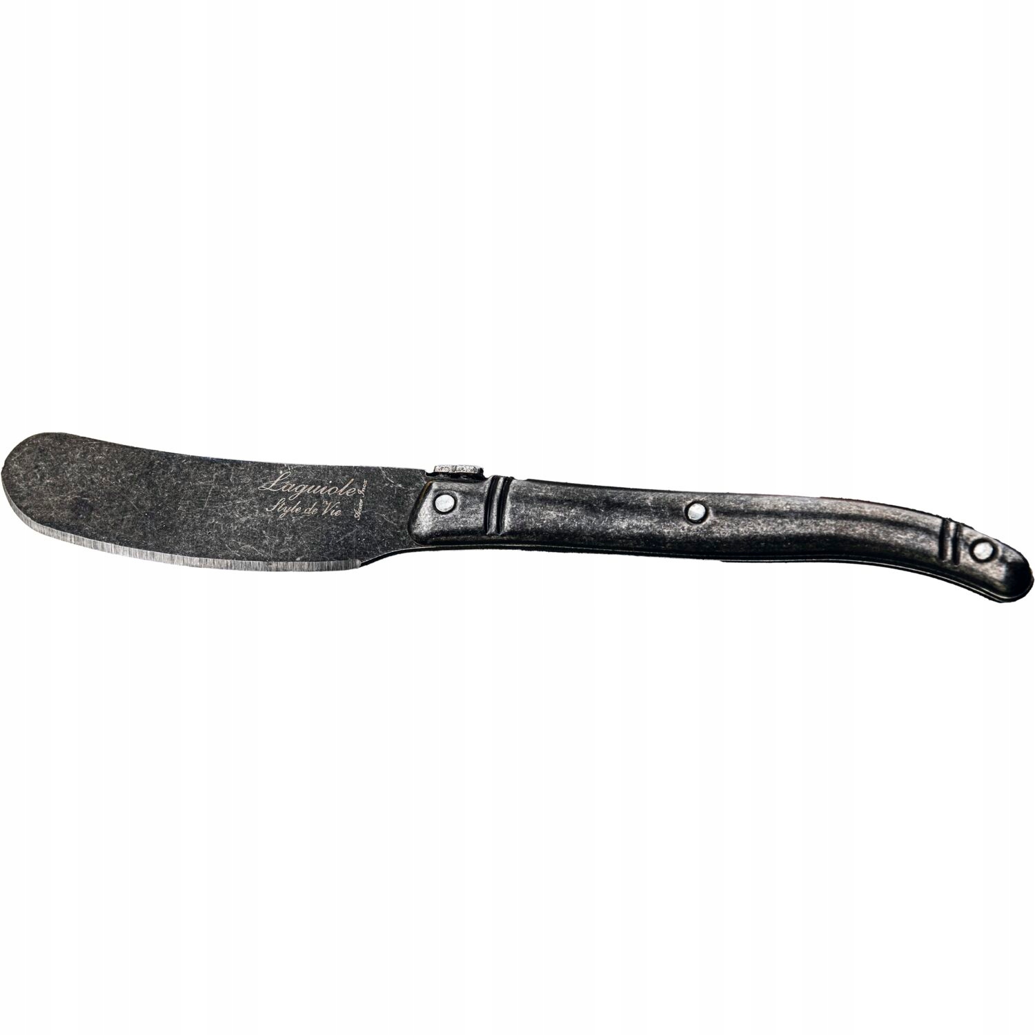 Montargo Laguiole Premium Line Nože na máslo černé stonewash,