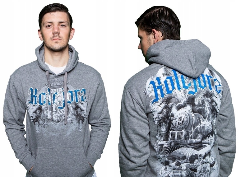 

Bluza kaptur Lech Poznań Veni Vidi Vici szara M