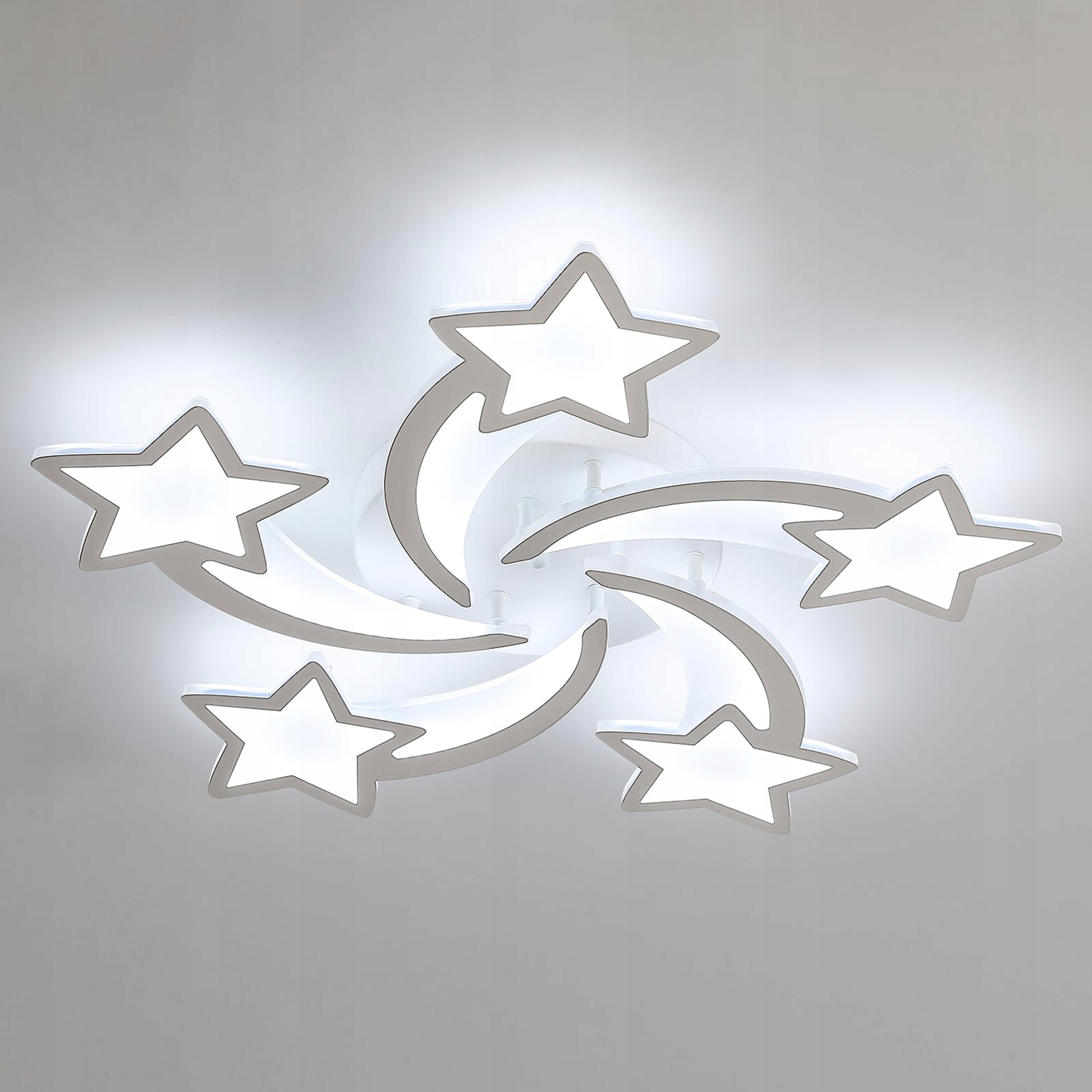 Lampa Sufitowa Led Lampa Wiszaca Biała Nowoczesna Do Salonu 6500K 6700LM