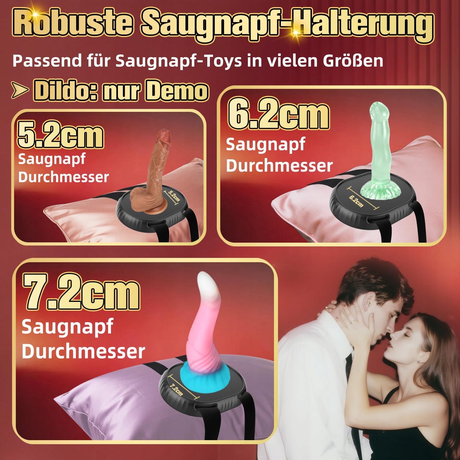 YQLOVE Uchwyt Do Dildo Z Przyssawką Regulowane Paski Do Mebli — miniatura 4