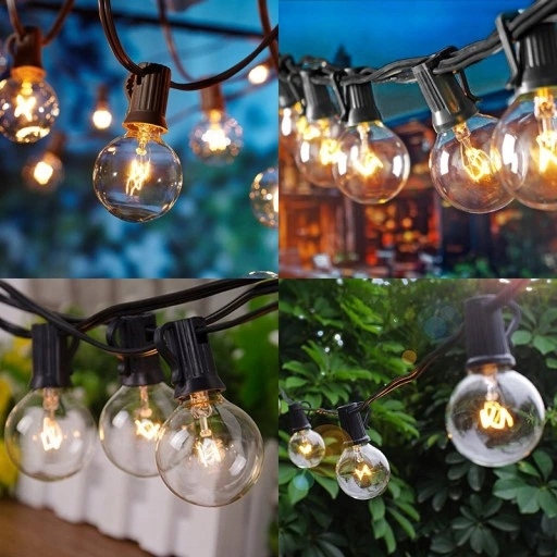 GIRLANDA OGRODOWA ŚWIETLNA 7,6M ŁAŃCUCH 25 ŻARÓWEK Kod producenta 25G40