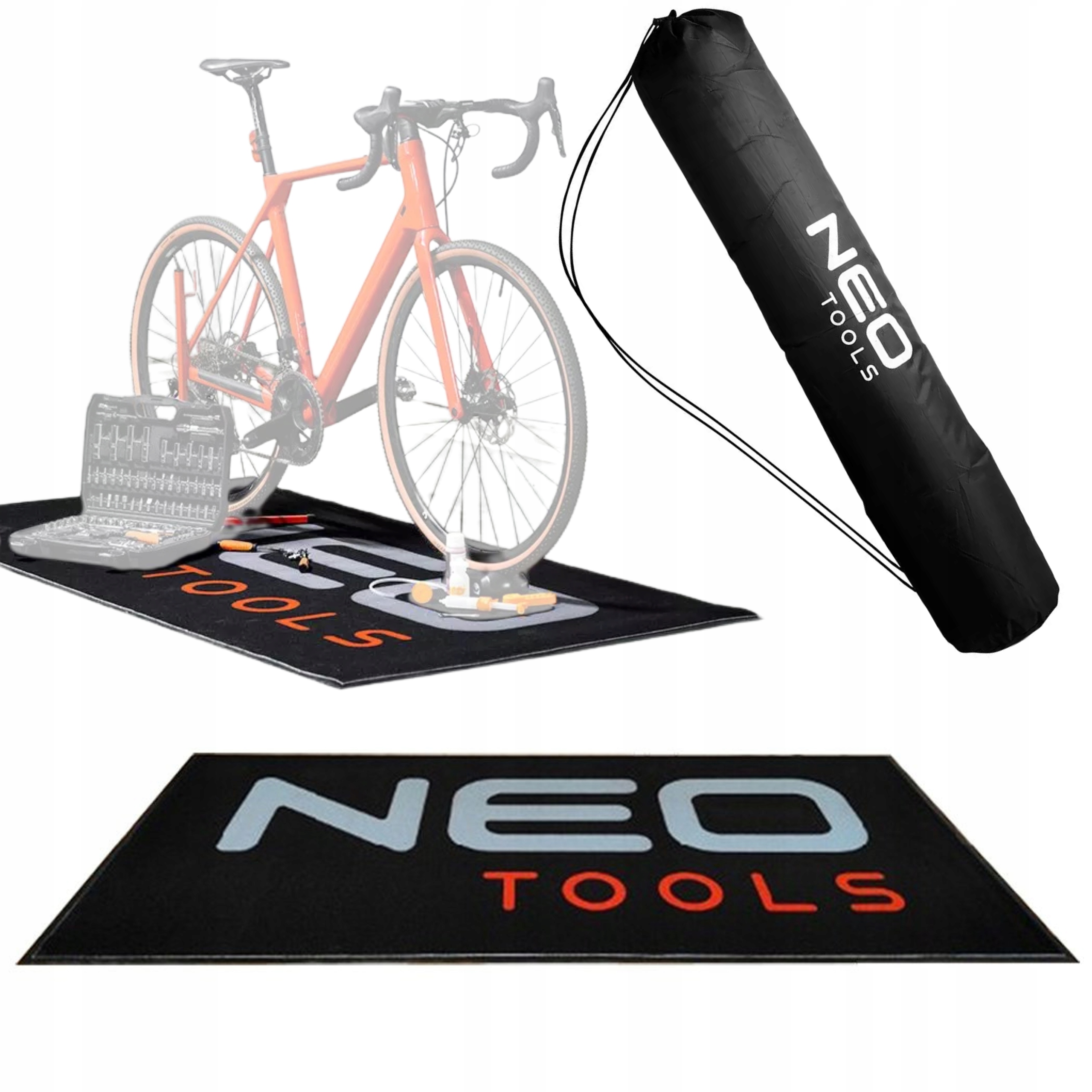 NEO MATA SERWISOWA ŚRODOWISKOWA MOTOCYKL ROWER POD SAMOCHÓD 200X100 CM