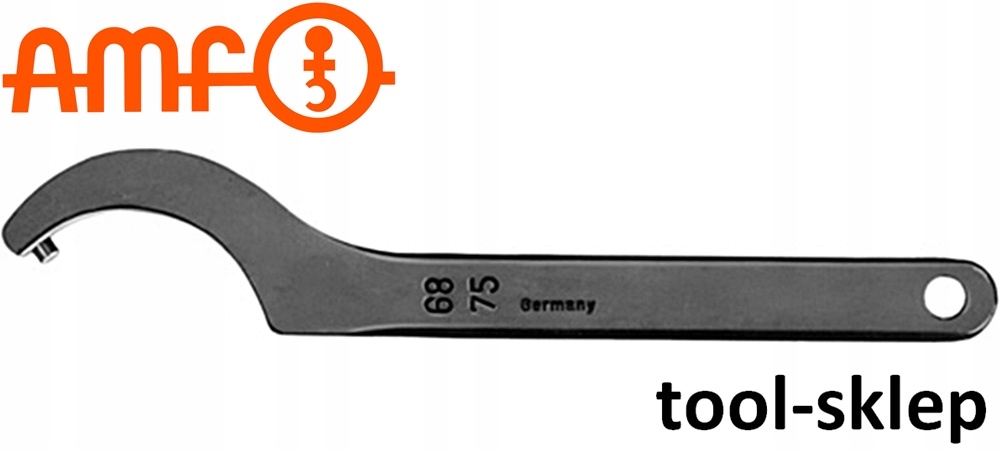 Din1810b крюк ключ с 135-145mm AMF шип