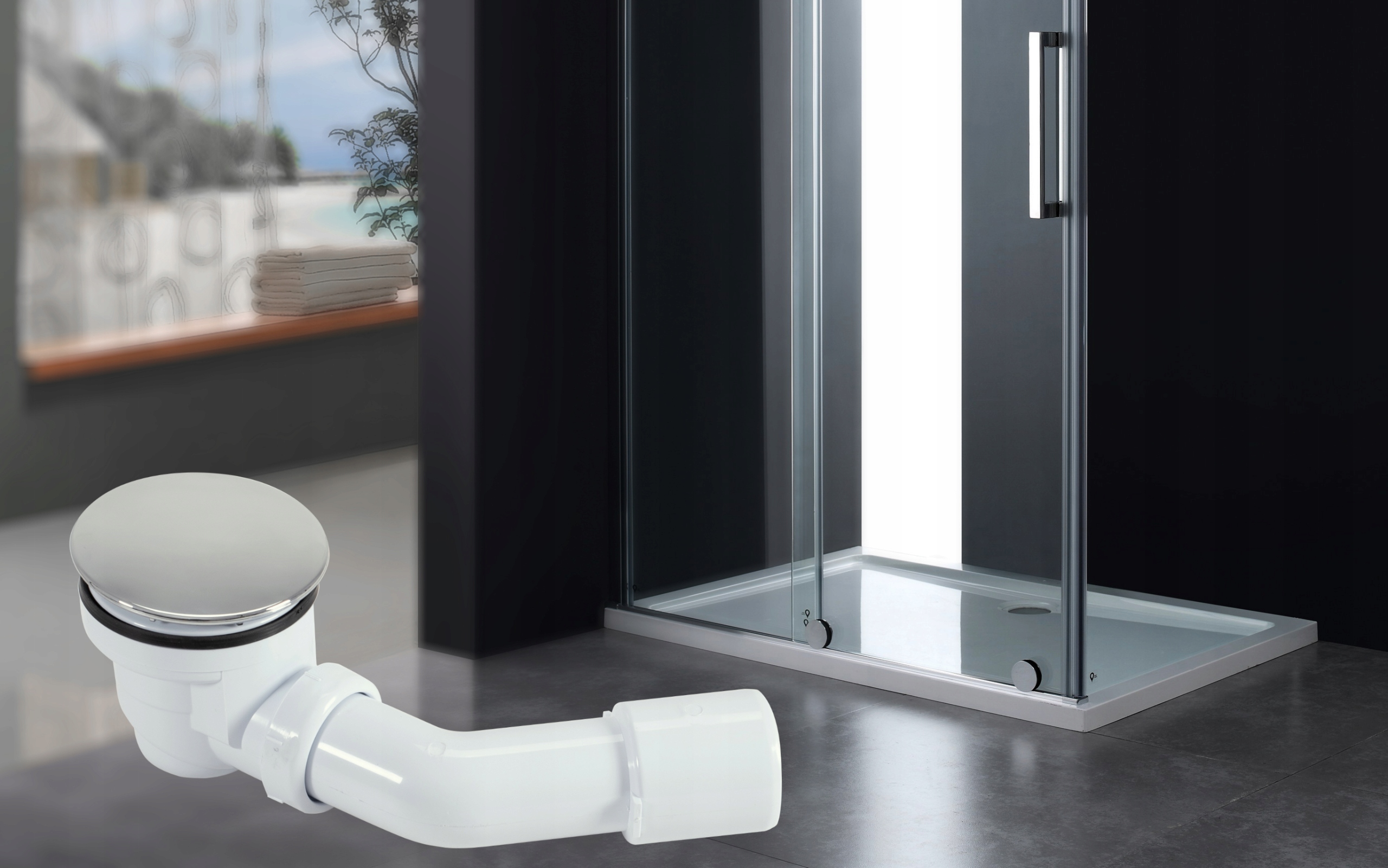 Syfon brodzikowy REA chrom Marka Rea