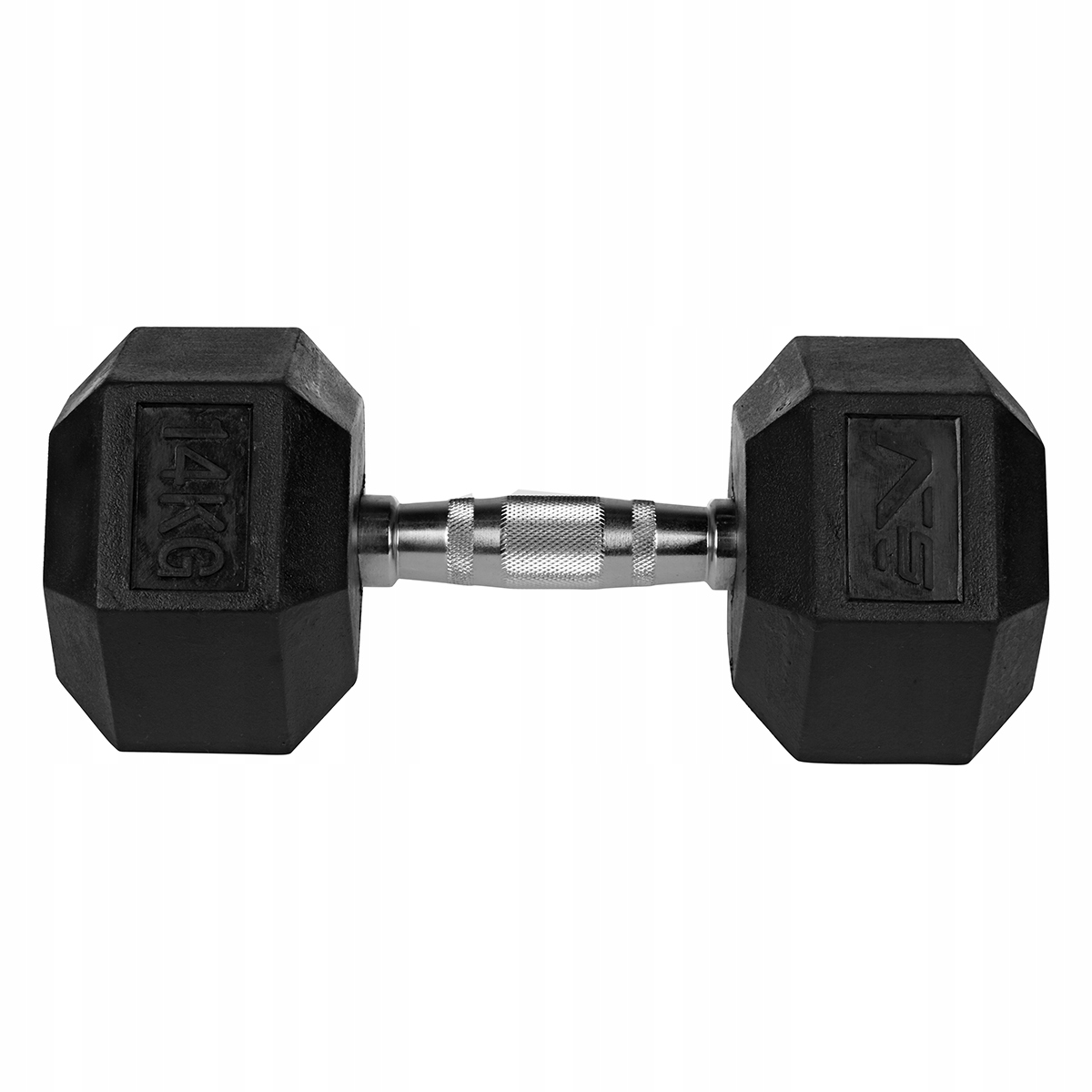 Hantla Do Ćwiczeń 14kg Żeliwna Hexagonalna Gumowan Stan opakowania oryginalne