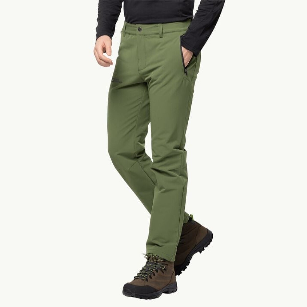 Męskie spodnie termiczne turystyczne Jack Wolfskin Activate rozmiar 54 zielony