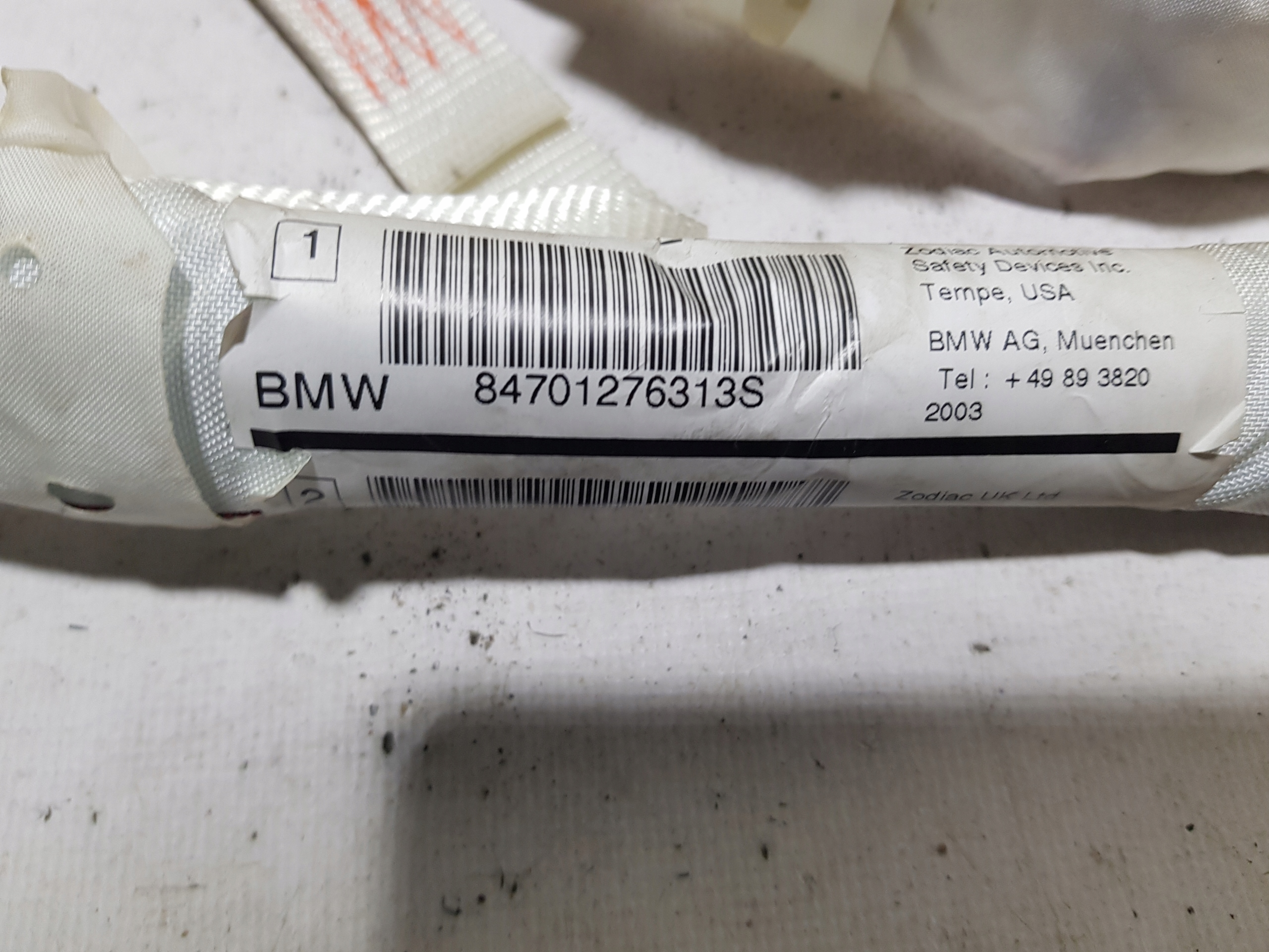 Airbag Seitlich AIRBAG Dachvorhang Airbag links BMW 6 E63