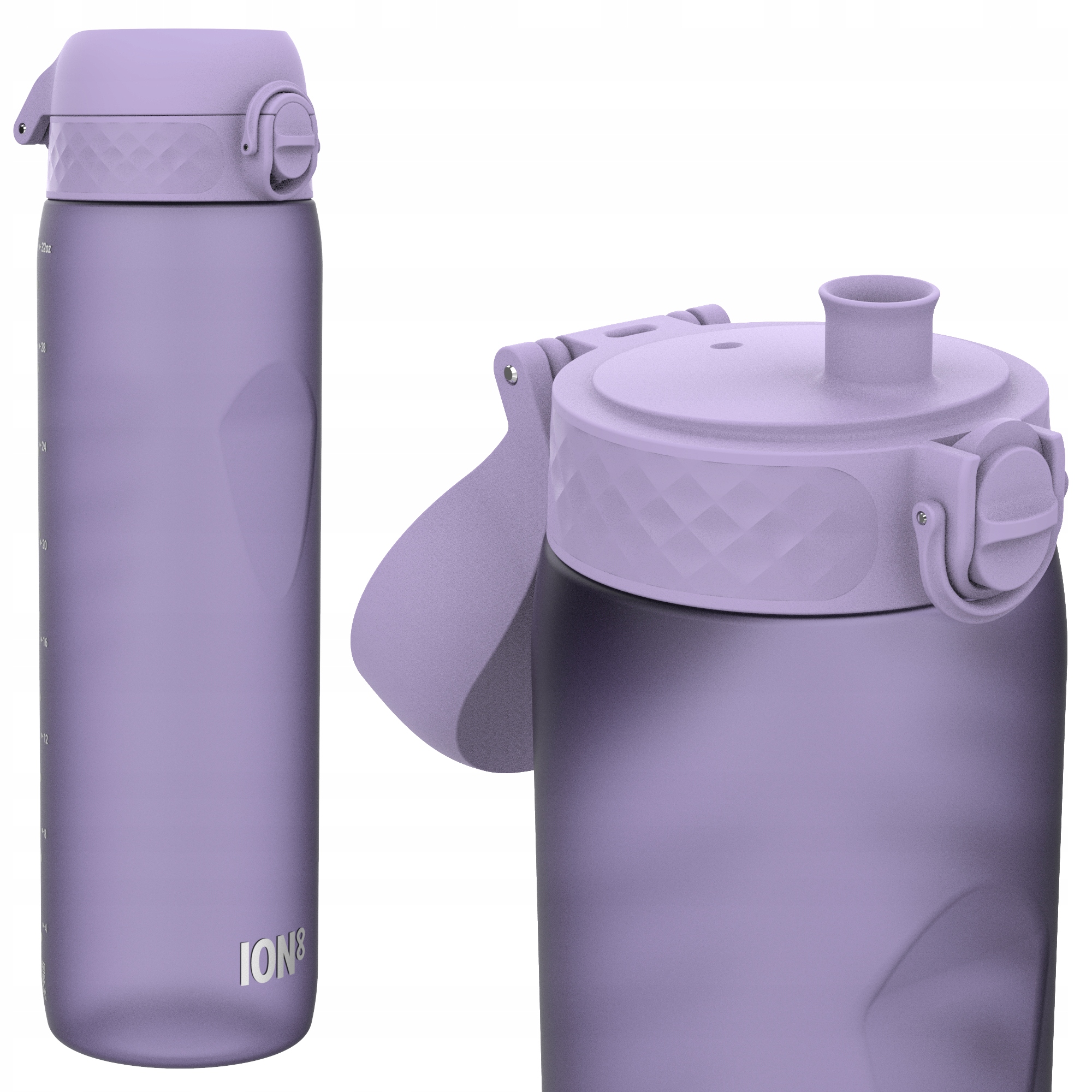 Duży Fiolet Sportowy Kobiecy Bidon Na Siłownię Trening Fitness ION8 1 Litr