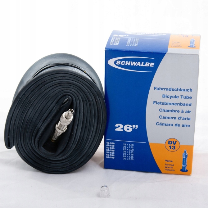

Schwalbe DV 13 Dętka 26x1.50-2.50 Dunlop 40mm