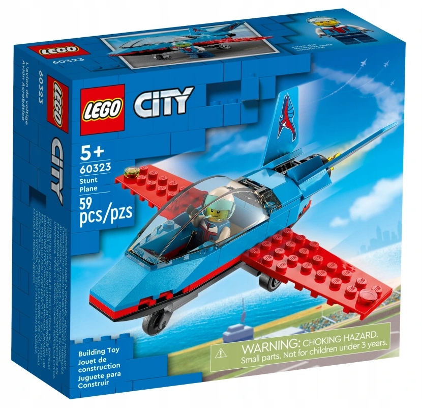 

Lego City 60323 Samolot Kaskaderski Akrobacje 5+