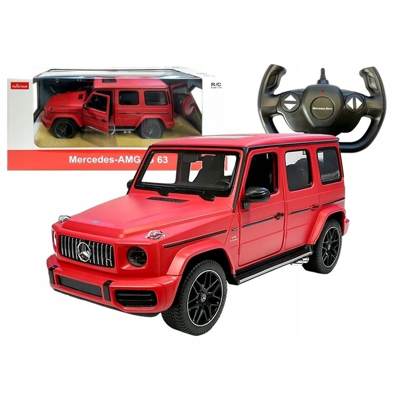 ND24_4661 Diaľkovo ovládaný Mercedes G63 Rastar R/C červený 5907625583916