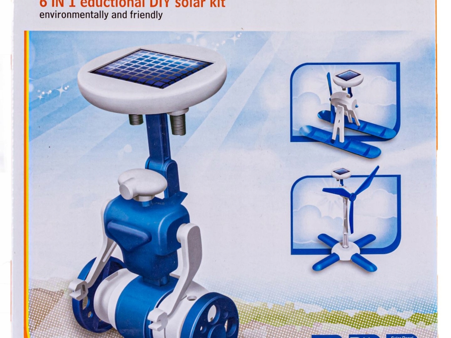 Roboty solarne 6w1 - Solar Kit - wiatrak, helikopter, auto, robot Stan opakowania oryginalne