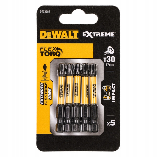 

Dewalt Bity Udarowe Torx T30 Długie 5SZT