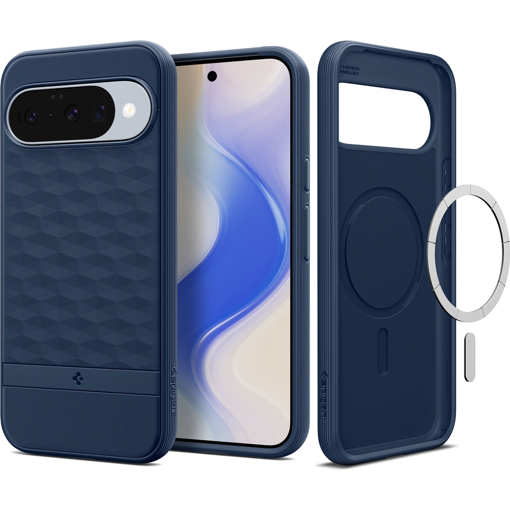 Pouzdro pro Pixel 10/Pro, Spigen Parallax Mag pro MagSafe, geometrické matné