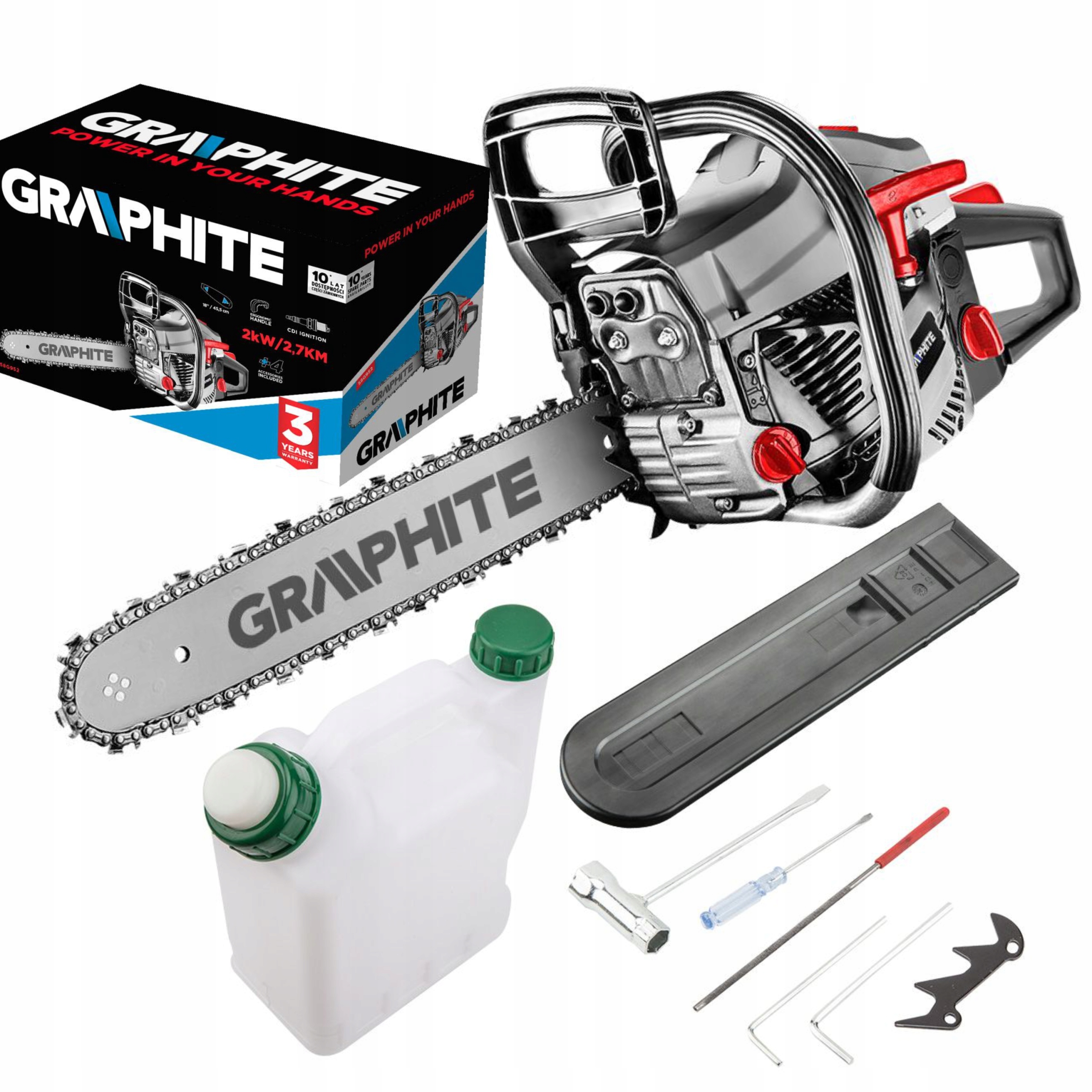 

Graphite 58G952 Pilarka Piła Spalinowa 2,72KM 46cm