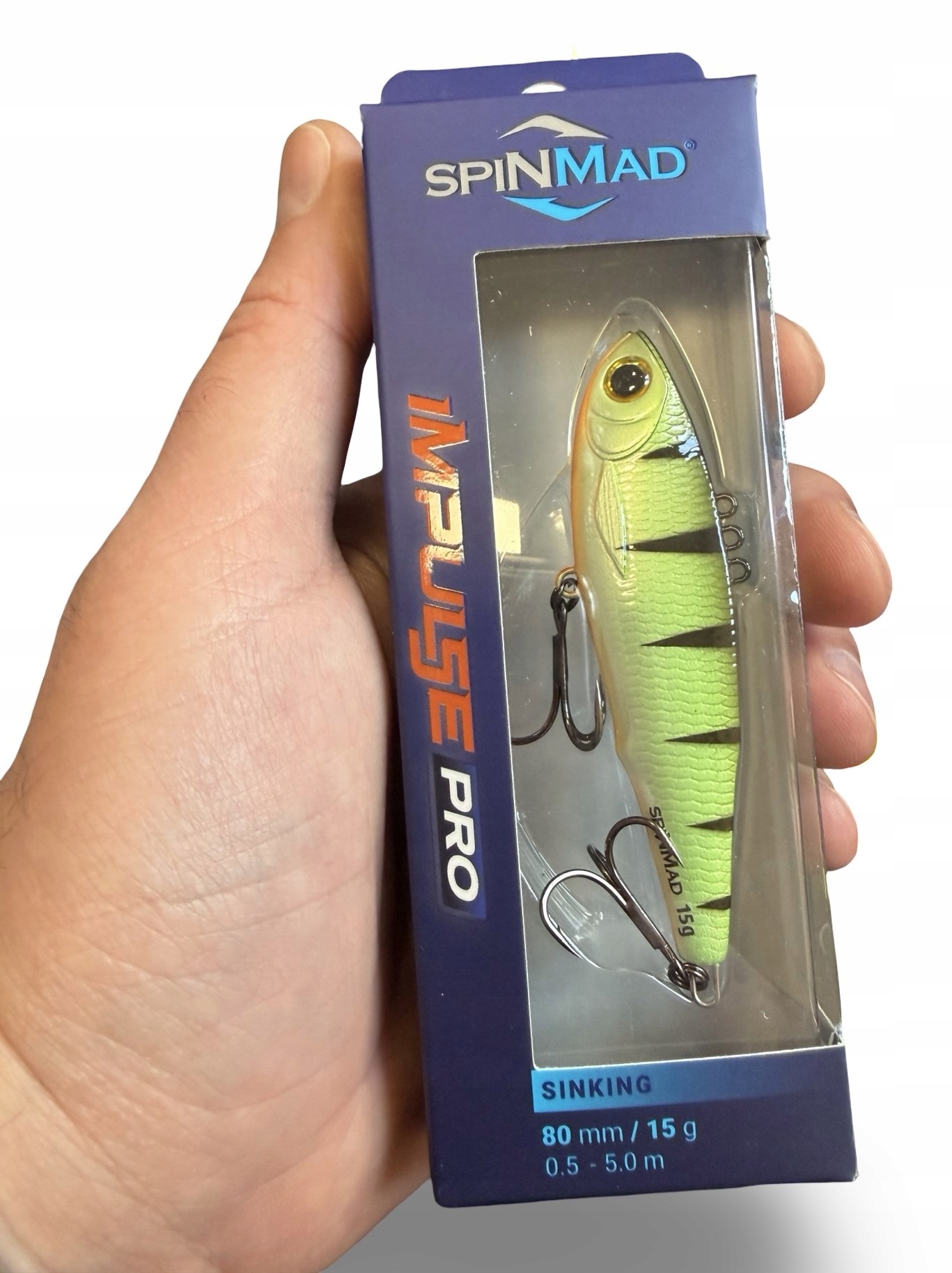 4006 Wobler Wertykalny Cykada SpinMad Impulse Pro 8cm 15g 1szt