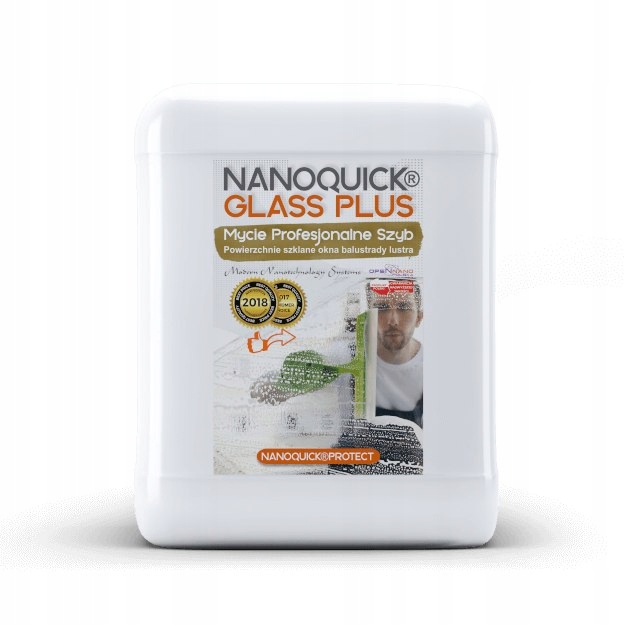 Levně Profesionální kapalina na sklo Nanoquick Glass Plus 5L
