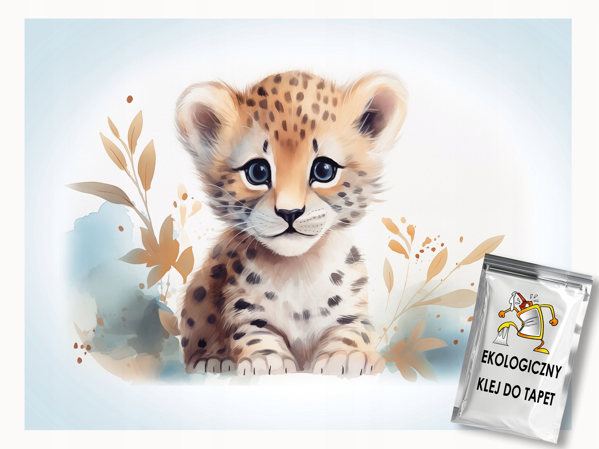Fototapeta Flizelina Portrét Zvířátko Malý Gepard Lampart 350x250 lepidlo