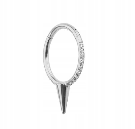Titan kolečko clicker cvoček stříbrný Piercing 1,2/10