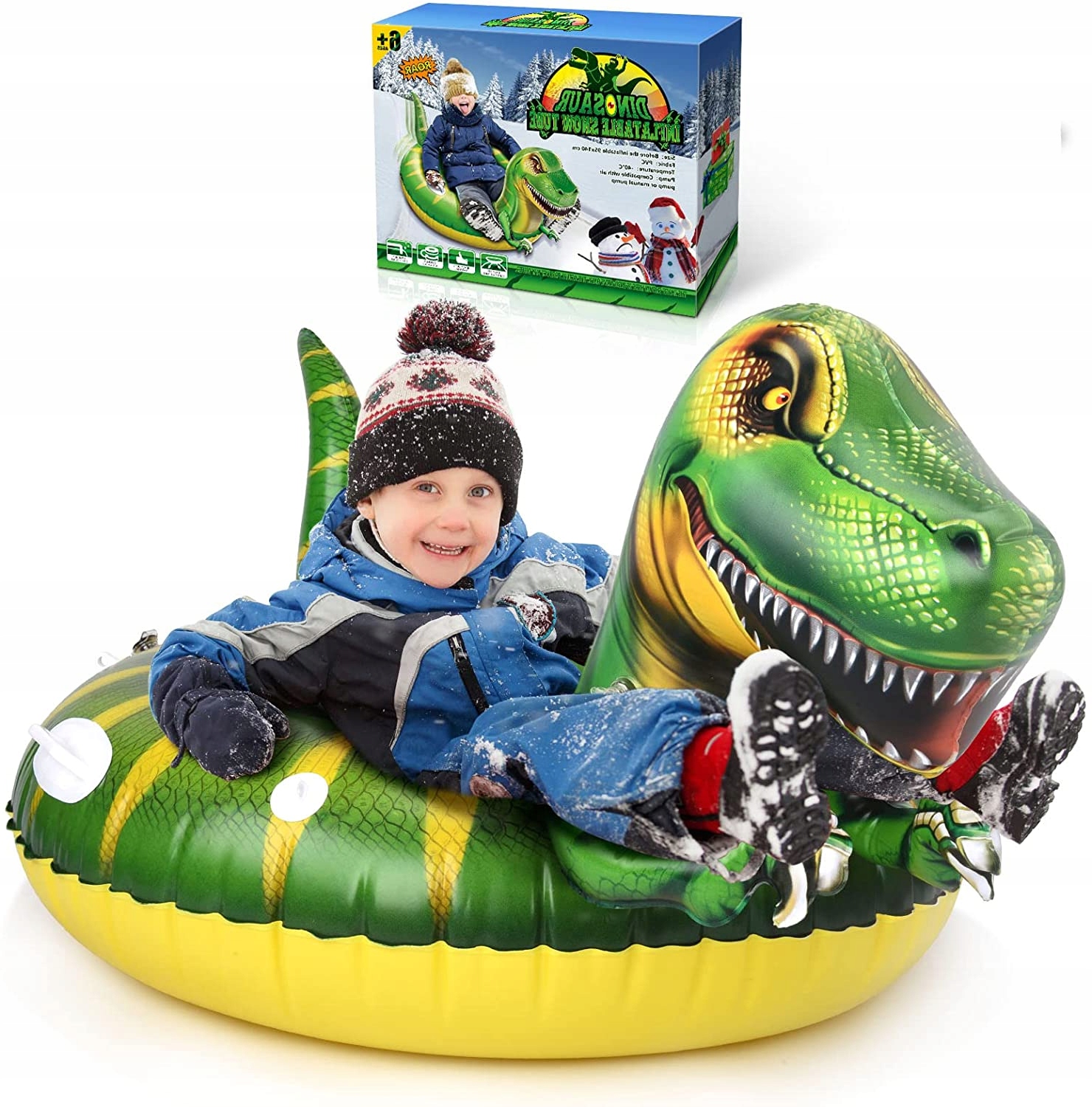 

Sanki Dmuchane Tyranozaur Koło Ślizg Śnieżny Opona
