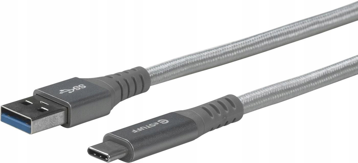 eSTUFF USB-C - A Cable 1m Grey