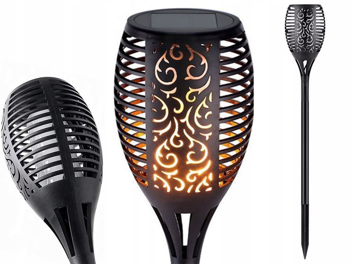 

Lampa solarna duża Pochodnia Led 78 cm ogród P-202