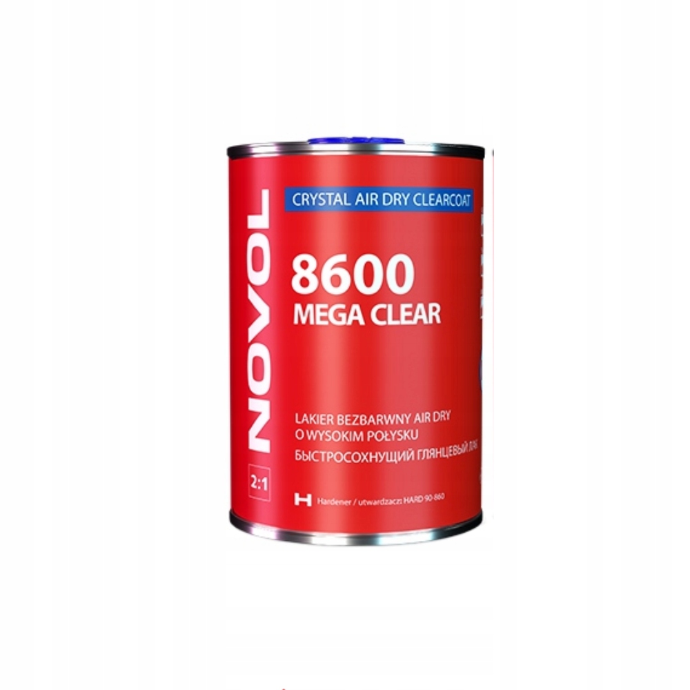 Lakier bezbarwny o wysokim połysku 8600 Clear Novol 1L Bez Utwardzacza