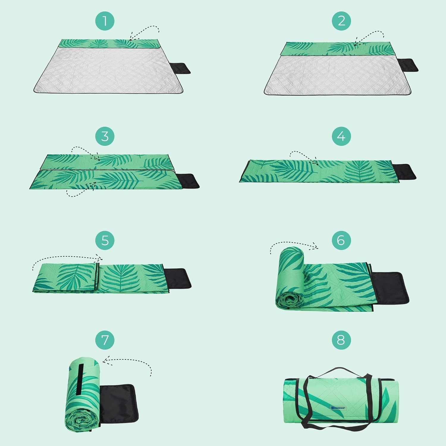 DUŻY KOC PIKNIKOWY 200x200 cm WODOODPORNY MATA PLAŻOWA PIKNIKOWA GRILL PARK Rodzaj koc