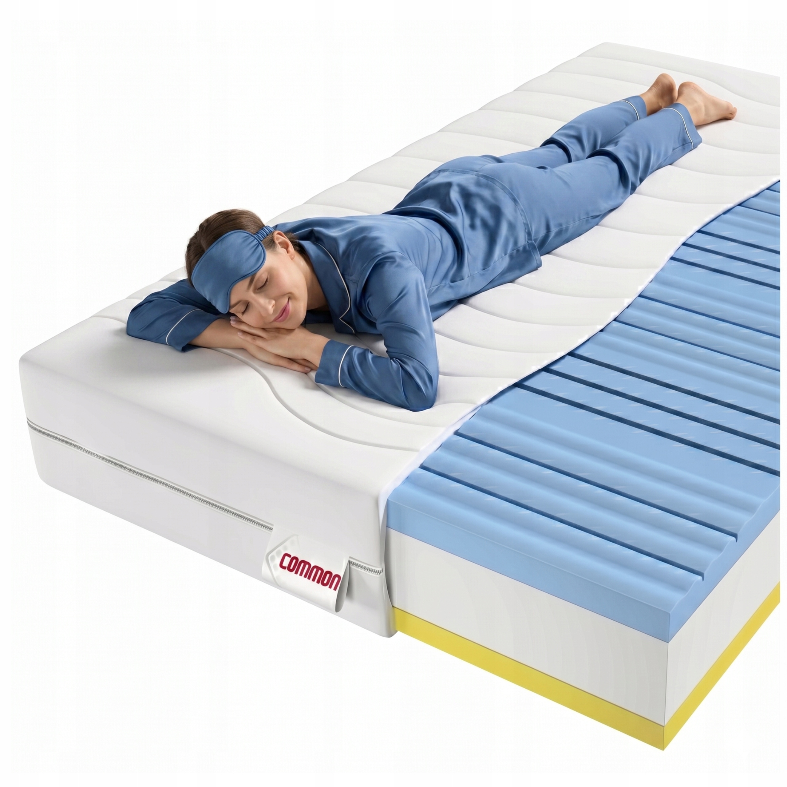 Materac 120x200 Piankowy H3 H4 Tosca 20cm 7 Stref Pianka Visco Dwustronny